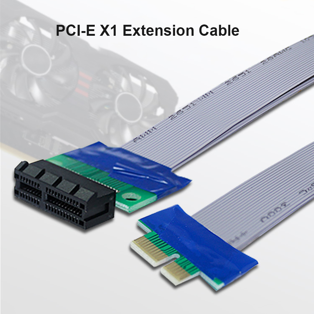 15cm PCIe 1X to 1X Extension Cable Flexible PCIE PCI Express Riser Card Extender Cable for Graphic Card