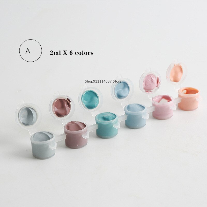6 farben einstellen Keramik Pigment Kunst Unterglasur Jingdezhen keramik Gemalt malerei Pigment Mittel temperatur backen farbe XJ47: A