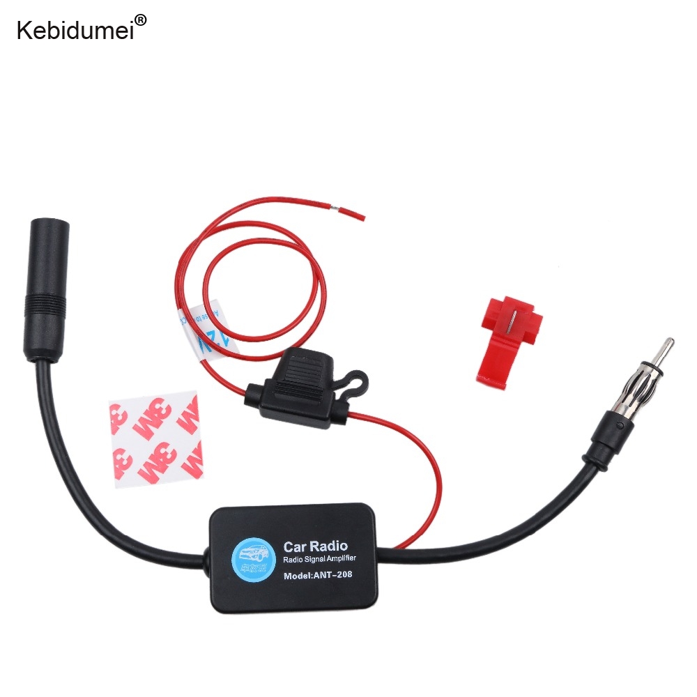 Car radio amplifier Car Radio Aerials Auto FM Antenna Signal Amp Amplifier Booster Radio FM Signal Enhancer Device