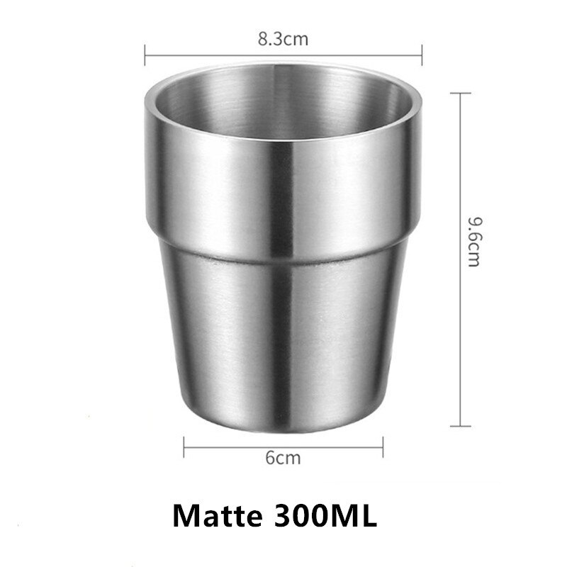 Taza irrompible e irrompible para beber cerveza, café, té, aislamiento Anti escaldado, taza de agua de acero inoxidable, tazas para niños: Rojo