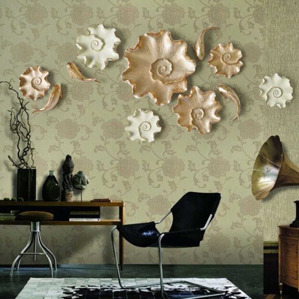 2x 3D Resin Crafts Arts European Handmade Resin Fish Wall Hanging Livingroom Home Decoration Wall Hanging Murals