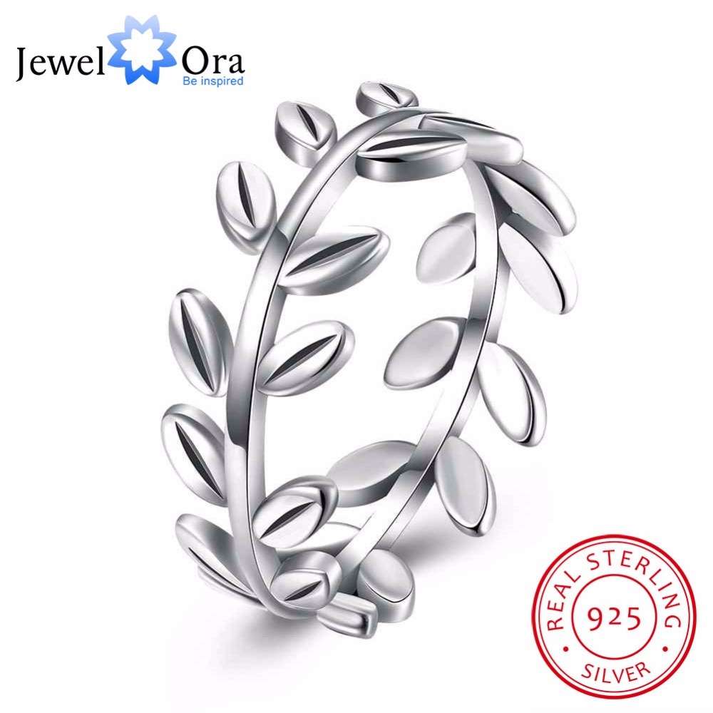 Anillo de Plata de Ley 925 para mujer, deja anillos para dedo femenino, accesorios de boda, joyería (JewelOra RI102591)