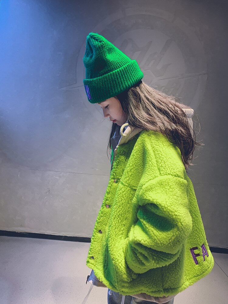 Ragazze addensare cappotto invernale felpa con cappuccio giacche calde colore verde moda Oversize Streetwear capispalla per bambini 5 6 8 10 12 anni