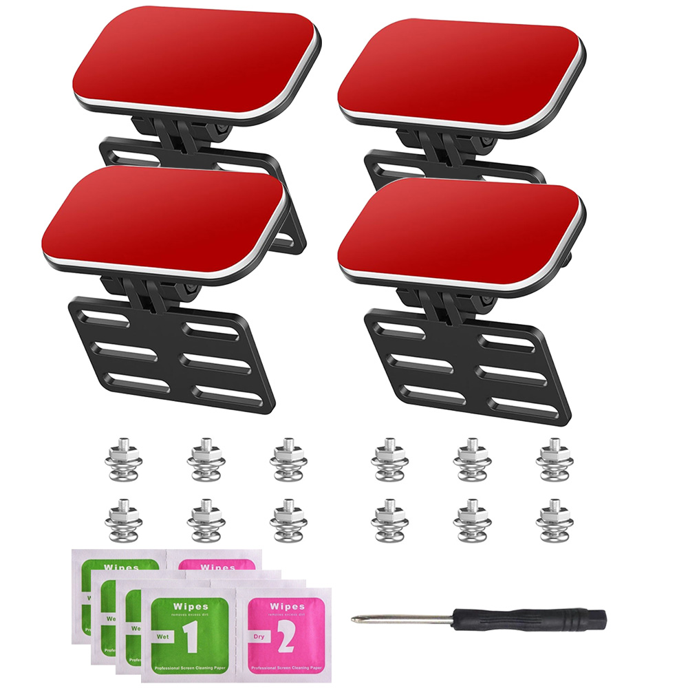 8/4/2 Stuks Universele Achteruitrijcamera Montagebeugel Dash Cam Spiegel Cam Backup Camera Mount Achteruitrijcamera houder Back Up Achteruitrijcamera: Rood