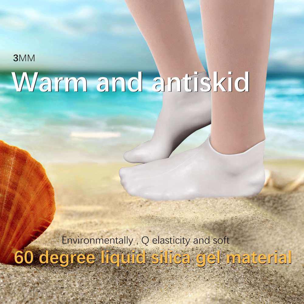 Silikonowe skarpety nurkowe skarpetki do pływania 3mm ciepłe wodoodporne buty surfingowe buty plażowe antypoślizgowe elastyczne skarpety
