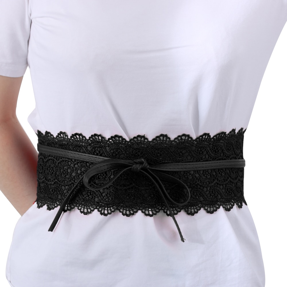 Ceinture Corset en dentelle élastique pour femme – Grandado