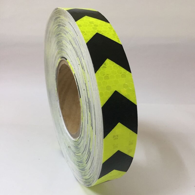 25mm x 50m Reflektierende Warnband mit Pfeil Druck für Auto Fahrrad