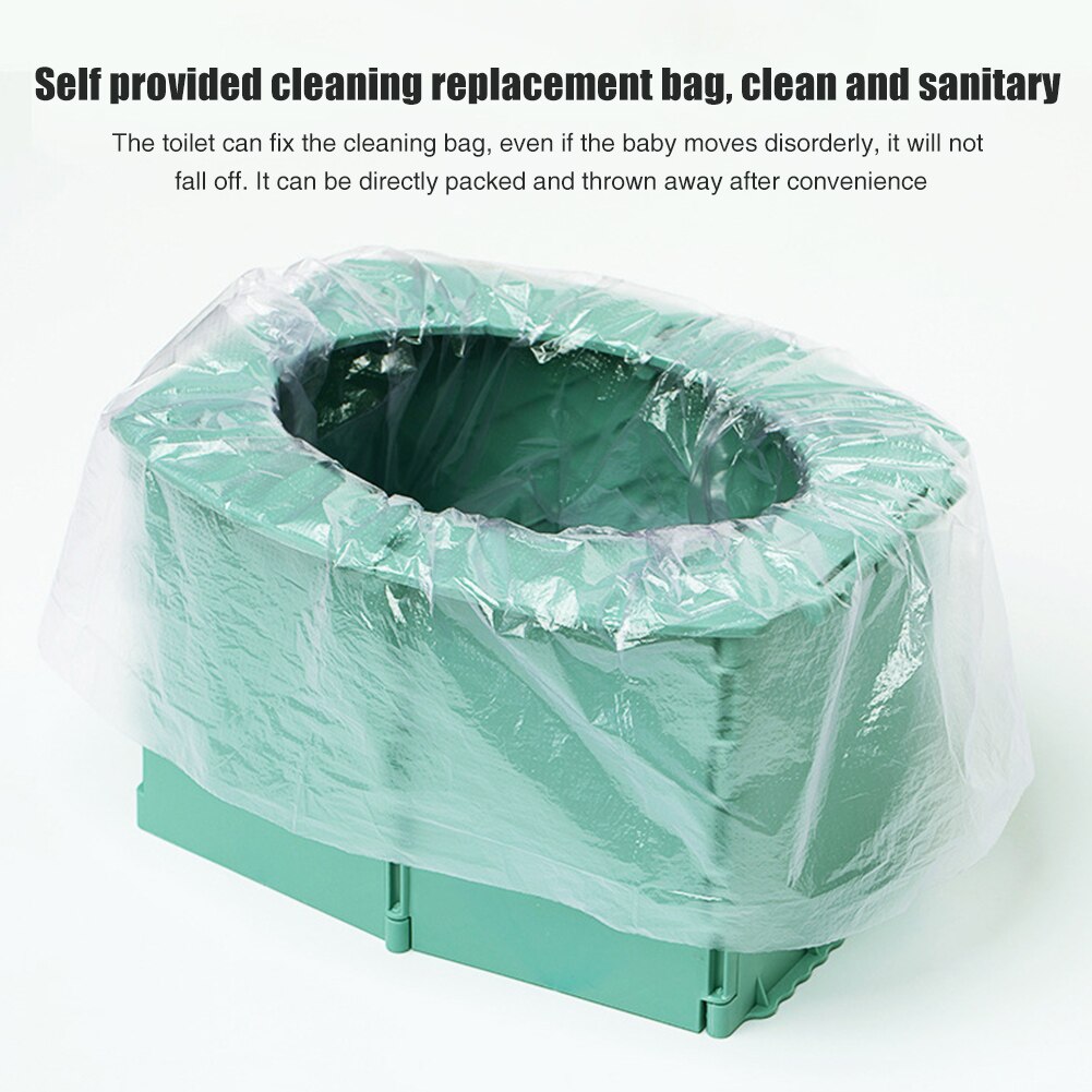 Beach Car Portable Folding Toilet Porta Potty Easy Clean For Kids Baby Commode