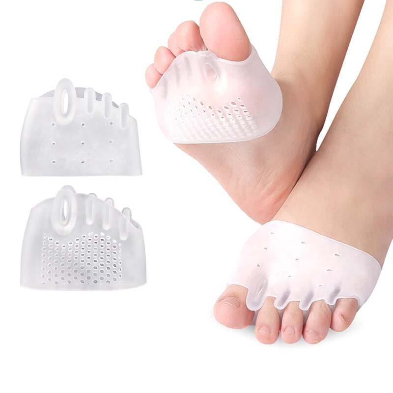 Toe Separator Hallux Valgus Schiene Pediküre Werkzeug Bunion Corrector Fußpflege Knochen Daumen Haarglätter Pediküre Orthese 1 Paar/2pcs: G128-1Pair T