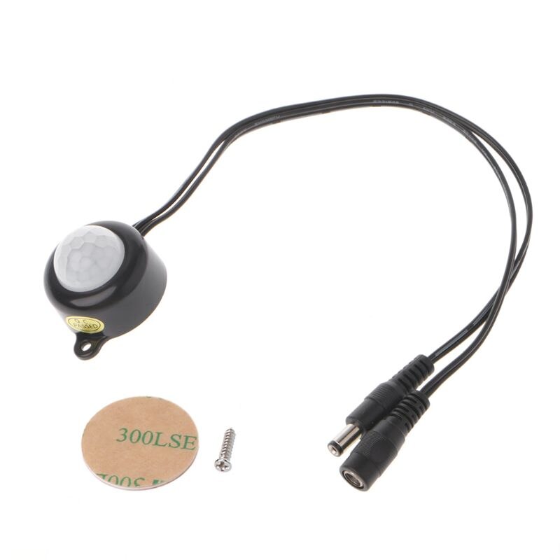 Human Body Infrared PIR Motion Sensor Switch DC 5-24V/5A With Plug For LED Strip