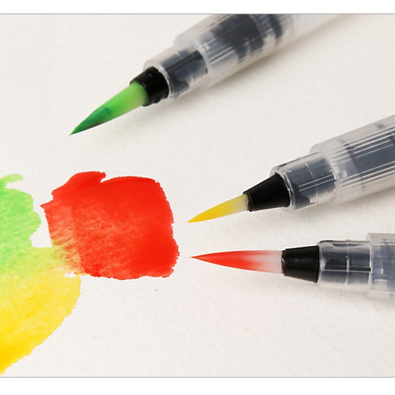 1Pc wielokrotnego napełniania pędzel robić malowania miękkie pędzle robić akwareli robić malowania kaligrafii robić rysowania artystycznego