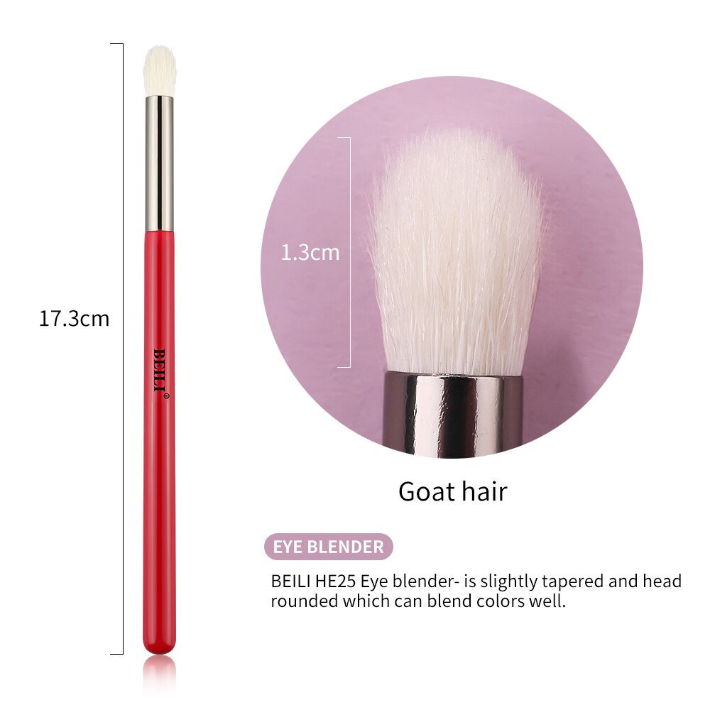 BEILI-brocha de maquillaje, 1 Uds., pelo Natural , sombra de ojos, licuadora, pliegue, Cosméticos de maquillaje 228/221/222/223/235/134/225: H225