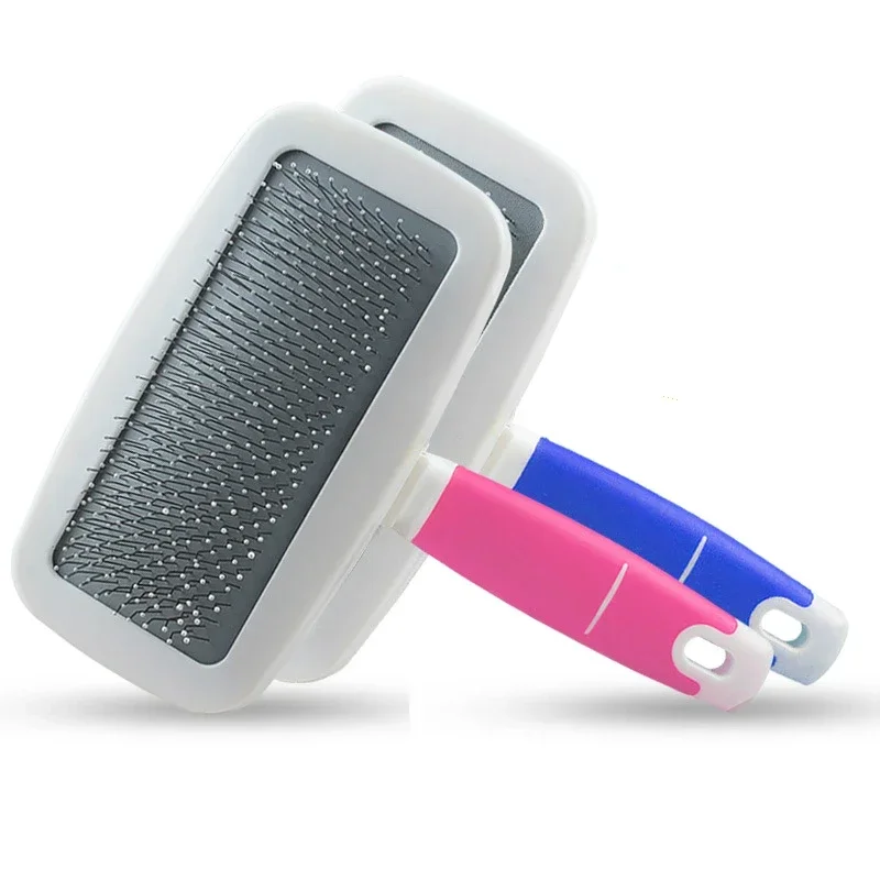 Peine de aguja para Gato, pelo largo, cepillo de aseo para cachorros, peine de limpieza de baño, suministros de herramientas de belleza para perros y gatitos, Golden Retriever