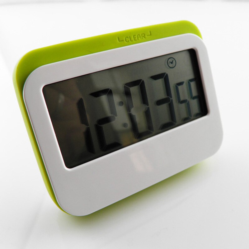 LCD Digital Countdown Timer Stopwatch Alarm with Stand Kitchen Timer Practical Cooking Alarm Clock