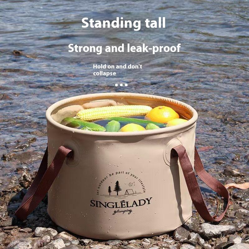 1PC 6.8/12L Car Folding Bucket Waterproof Foldable Sink Portable Travel Foldable Basin Camping Hiking Fishing Storage Bucket