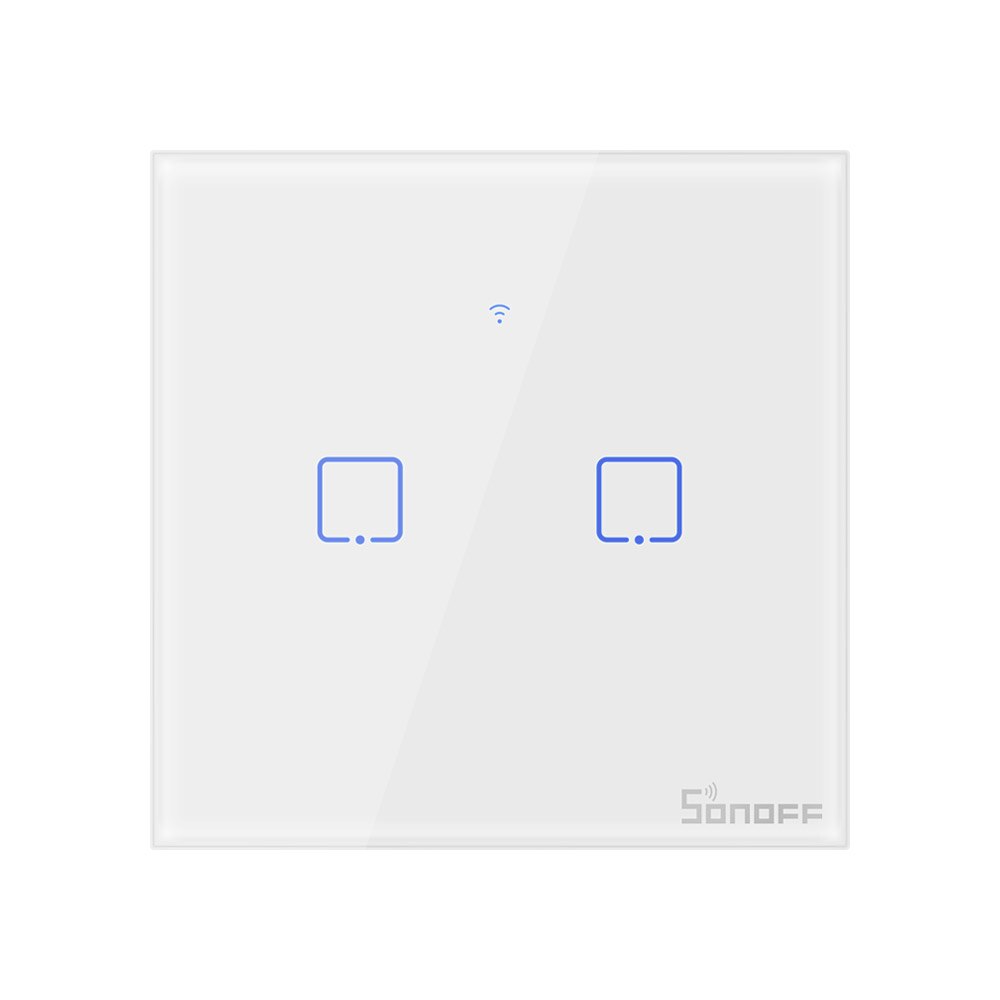 Sonoff tx  t0 t2 t3 eu smart switch wifi touch væglampe smart home fjernbetjening trådløs timerkontakt via ewelink app