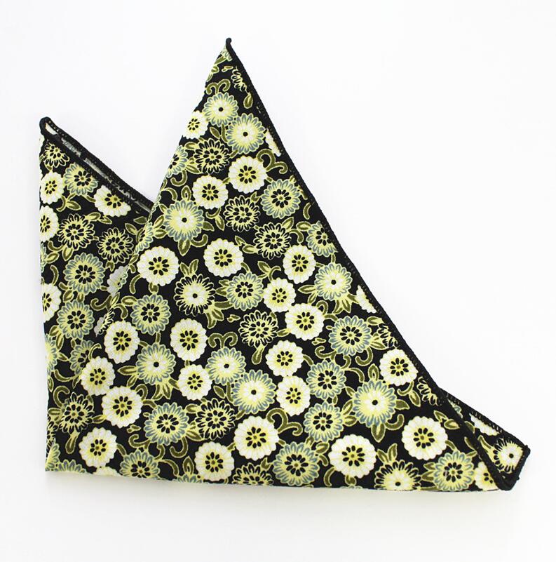 Rbocott heren bedrukte katoenen zakdoeken, bloemen- en paisley-pochetten, vintage zakdoeken, zakelijke handdoek, bruilofts- en feestaccessoire: 34