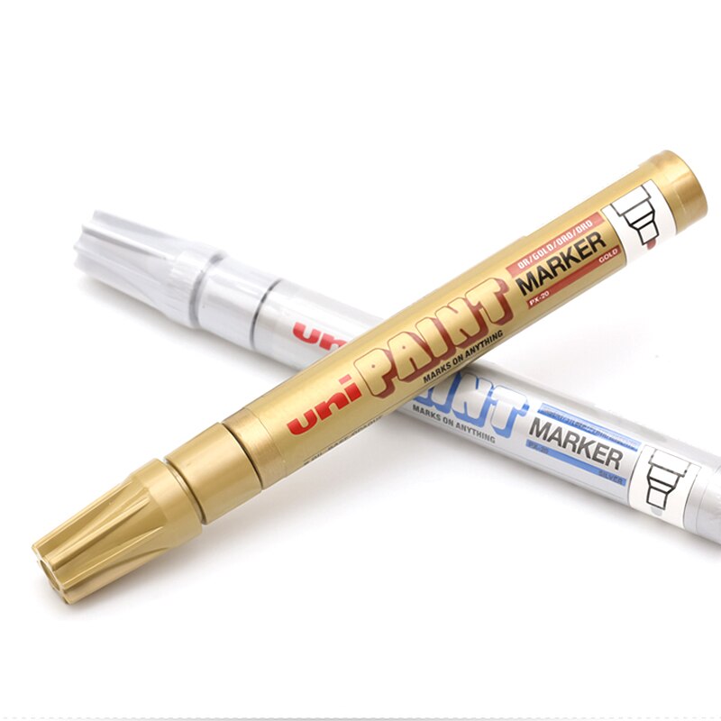 Uni mitsubishi-rotulador de pintura PX-20, bolígrafo de escritura, punta fina de 2,8mm, Japón, 15 colores a elegir