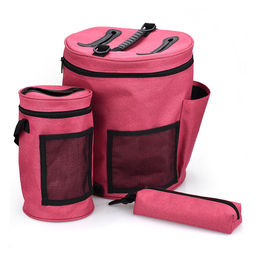 Strikketaske garn tote organizer taske bærbar hækling strikke organizer taske til kvinder mor 1pc