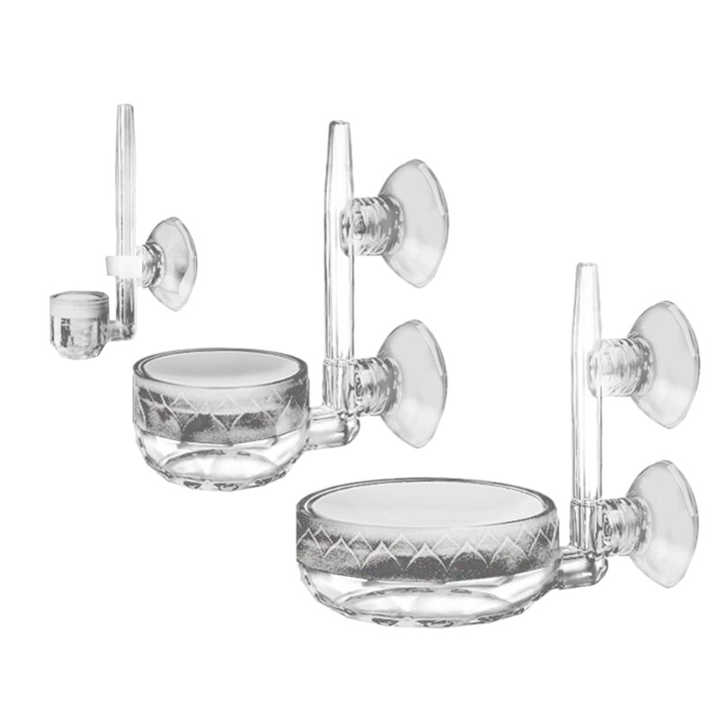 Grass Tank Fish Tank CO2 System Bubble Diffuser Air Refiner Arcylic Tube with Suction Air Stone Disk Oxygen Diffuser: L