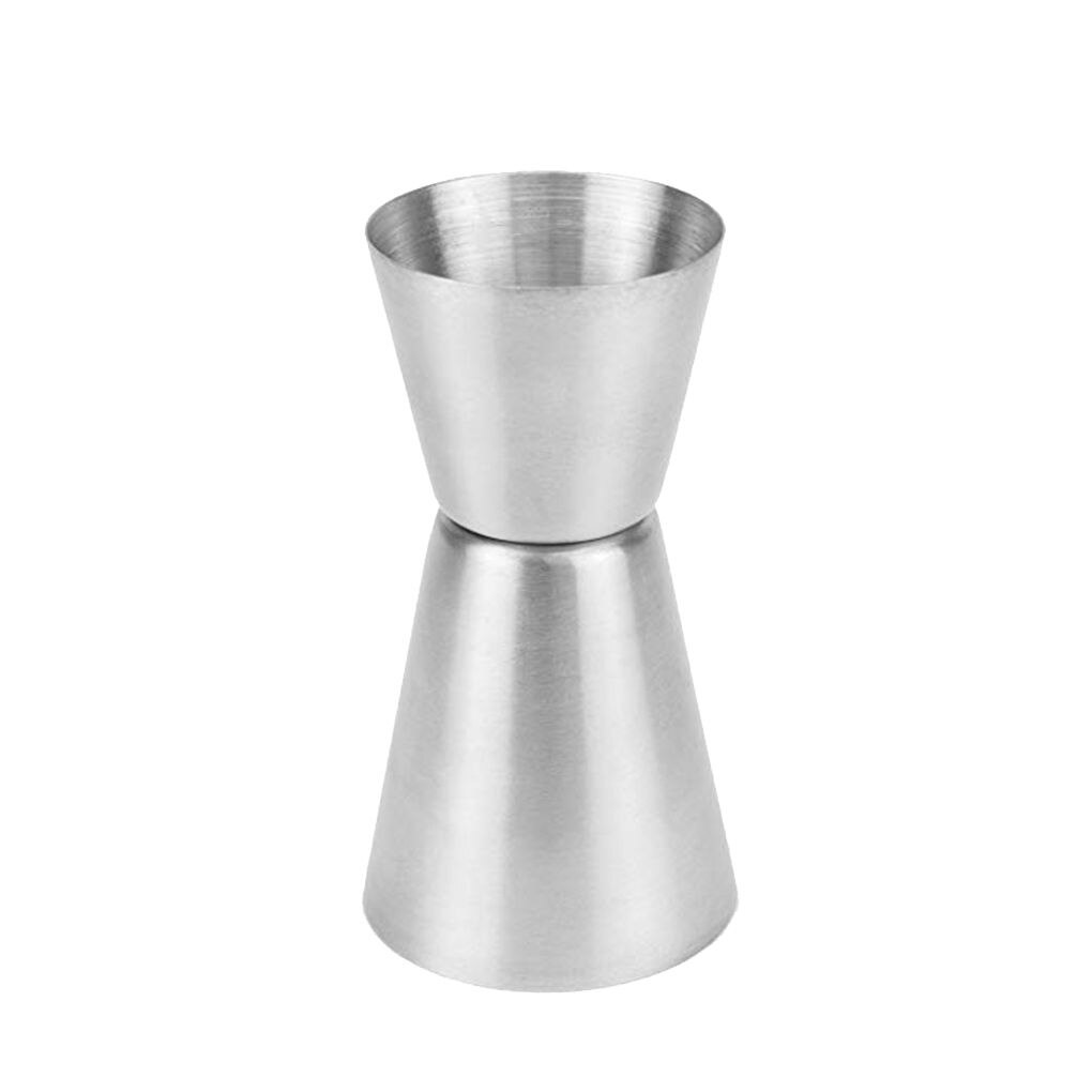 35/50ml Stainless Steel Bar Measures Jigger Party Wine Cocktail Dual Spirit Drink Measure Cup: JJ14471-00