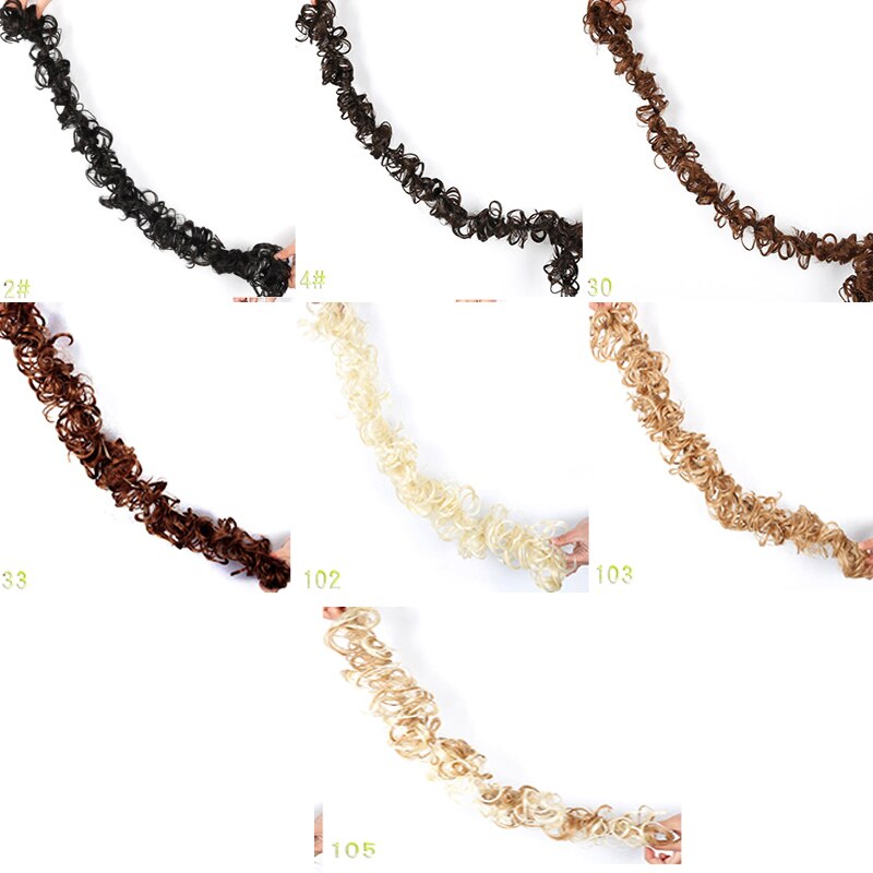 fibra resistente al calor accesorios para el cabello de novia banda rizada Chignon UPDO pelo sintético extensiones de cabello