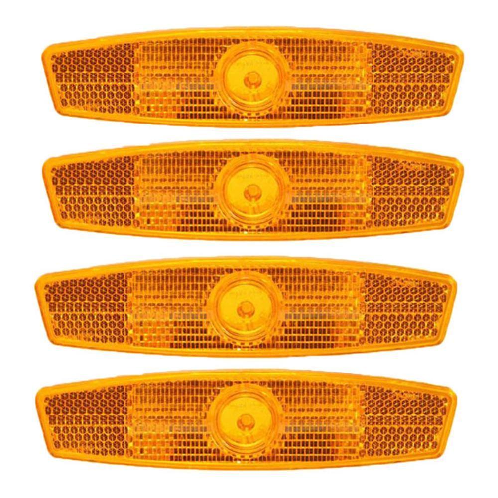 4 Stuks Fiets Reflector Veiligheid Reflectoren Velg Reflectoren Licht: Default Title