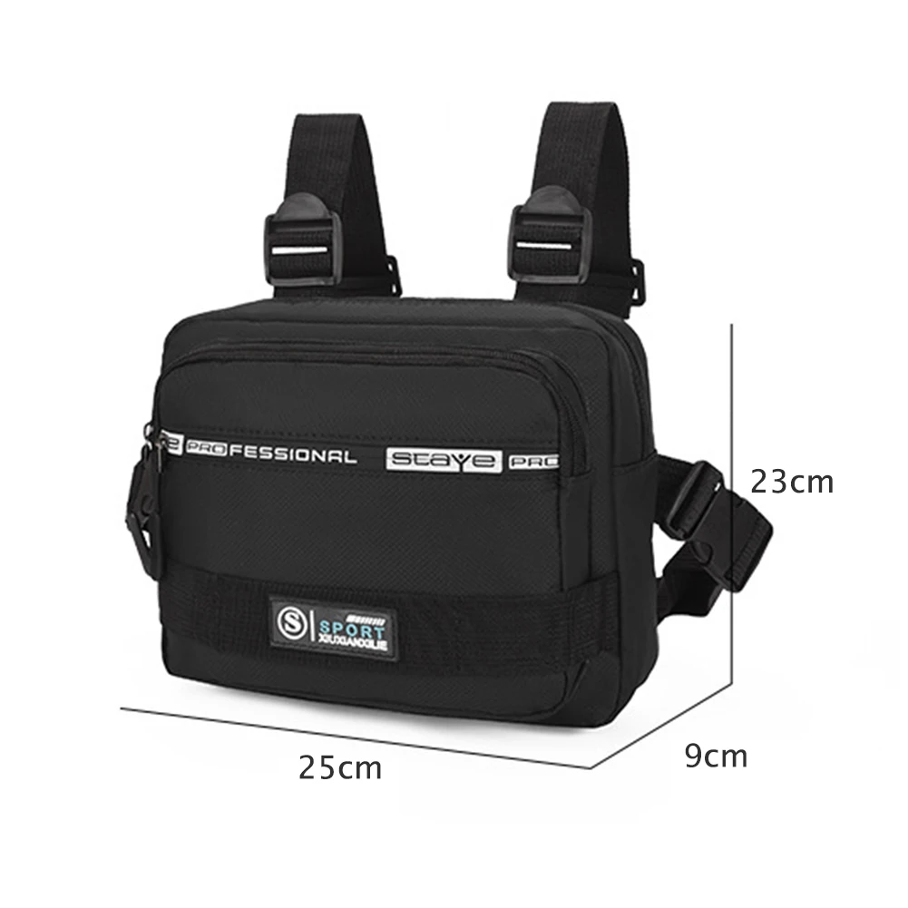 Männer Molle Brusttasche Anti-Diebstahl Oxford Molle Schulter Weste Taschen verstellbar sicher multifunktional leicht für draussen-Camping