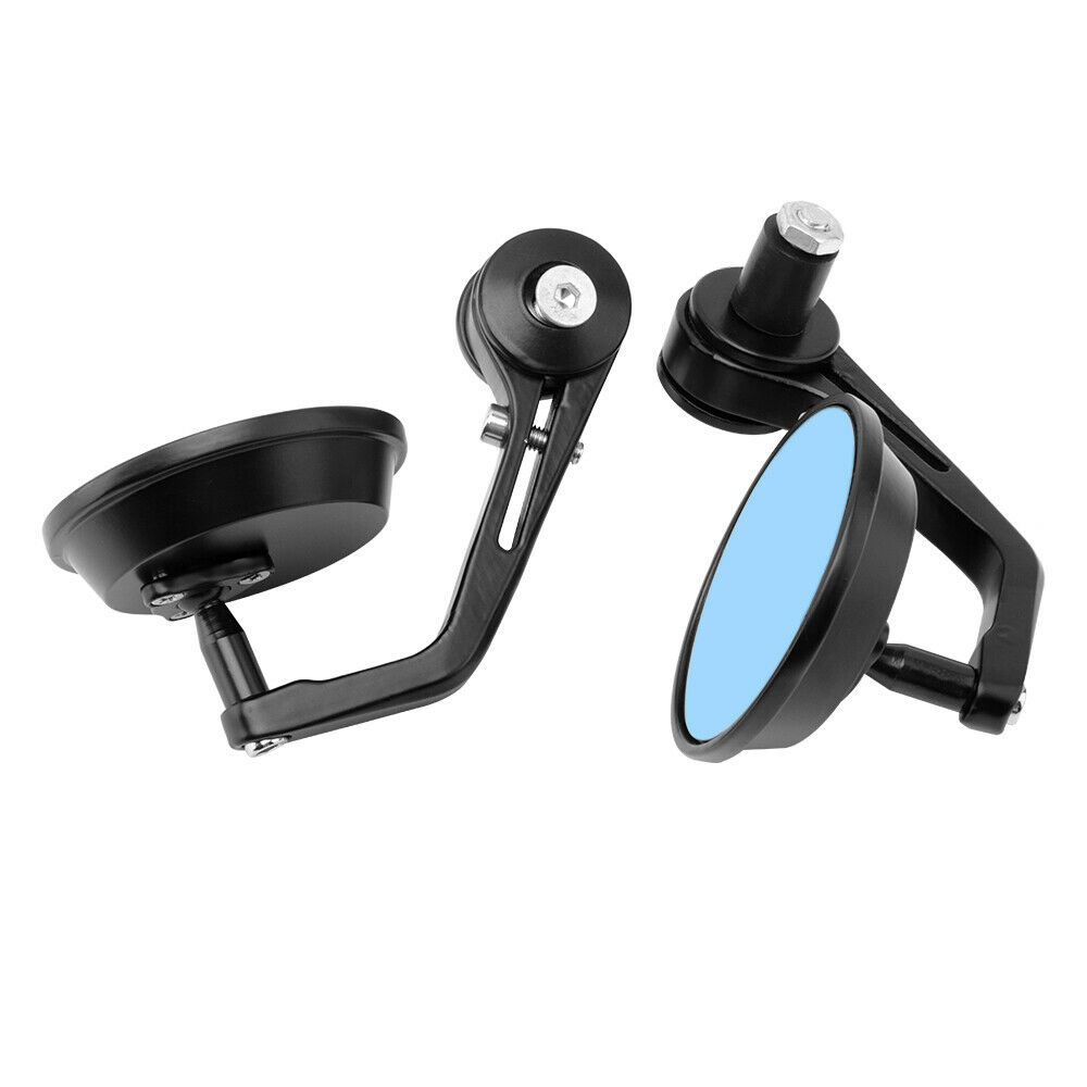 Runde 7/8 "Lenker Aluminium Legierung Motorrad Rückspiegel Moto Bar Ende Motor- Seite Spiegel Motorrad Cafe Rennfahrer Zubehör