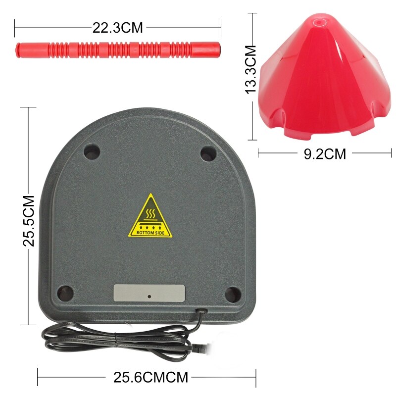 Electric Chick Brooder Heating Plate Chick Ducklings Cage Warmer Temperature Control Roost Cone Adjustable Height Warm 15 Chicks