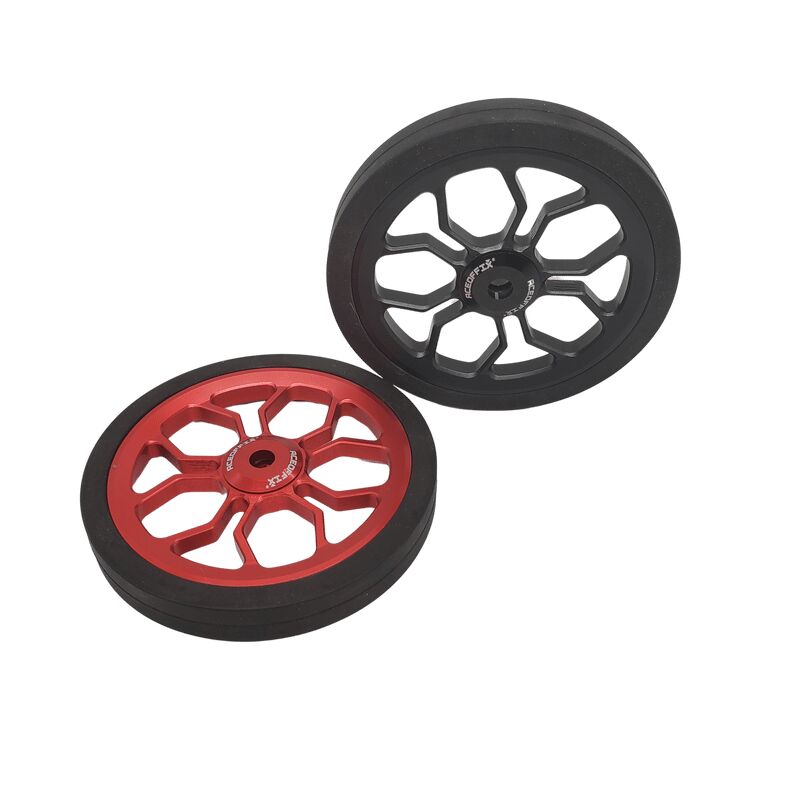 Aceoffix-rueda de empuje de gran tamaño para bicicleta, rueda fácil de 80mm para Brompton, 1 par