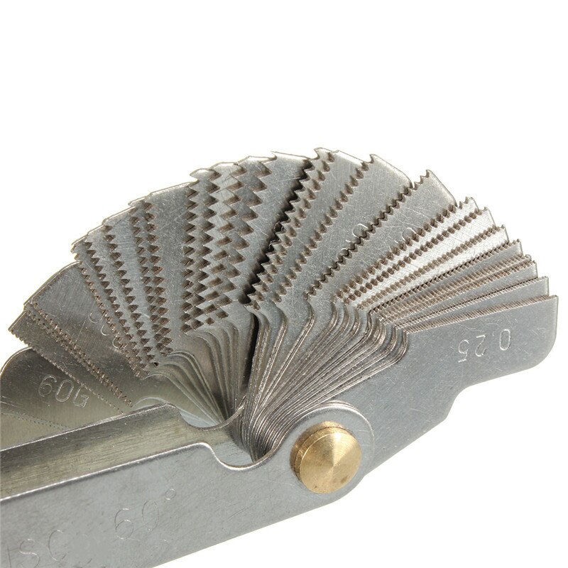 4pcs Screw Thread Pitch Cutting Gauge Tool Set Centre Gage 55&60 Degree Inch & Metric Measuring Gauging Lathe Tools