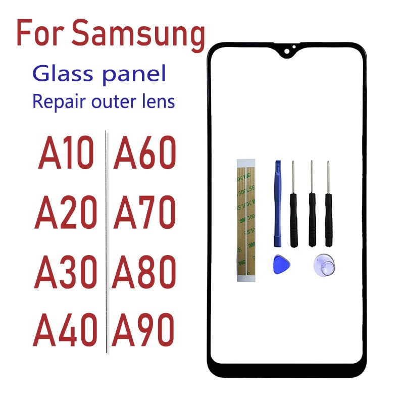 SZHAIYU remplacement LCD lentille extérieure en verre panneau d'écran avant pour Samsung Galaxy A10 A20 A30 A40 A50 A60 A70 A80 A90 avec des outils