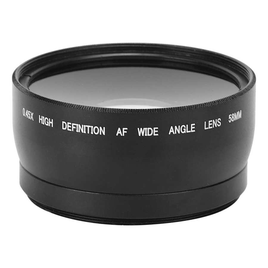 Lente Macro gran angular JSR avanzado 58MM 0.45X ajuste para todas las lentes de cámara de 58MM de diámetro