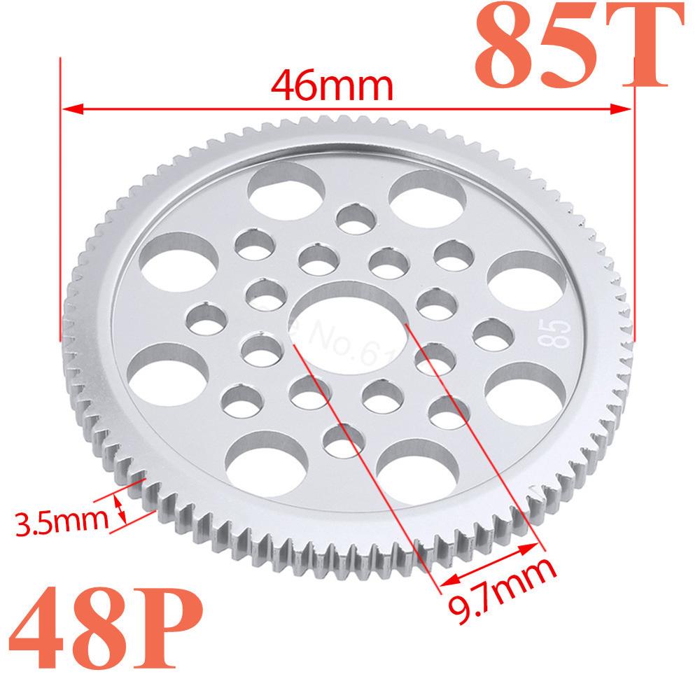Metal 48P Spur Gear 92T 85T 80T Motor Pinion Gears 19T 20T 21T 22T 23T 24T 25T 26T For Sakura D3 XI Zero S 1:10 RC Drift Car: 85T Spur Gear