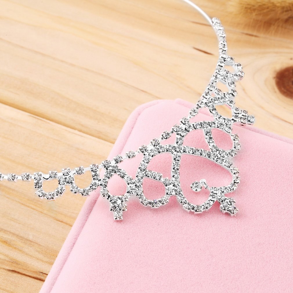 Diadema de corona de flores para niña, Tiara para graduación, tamaño infantil, diadema de princesa para bebé, accesorios para el cabello para niña
