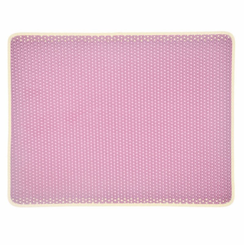 Kattenbakvulling Trapper Mat Vouwen Waterdichte Honingraat Schifting Pad Bescherm Vloer En Tapijt Milieuvriendelijke Lichtgewicht Eva Foam: pink / 30x30CM