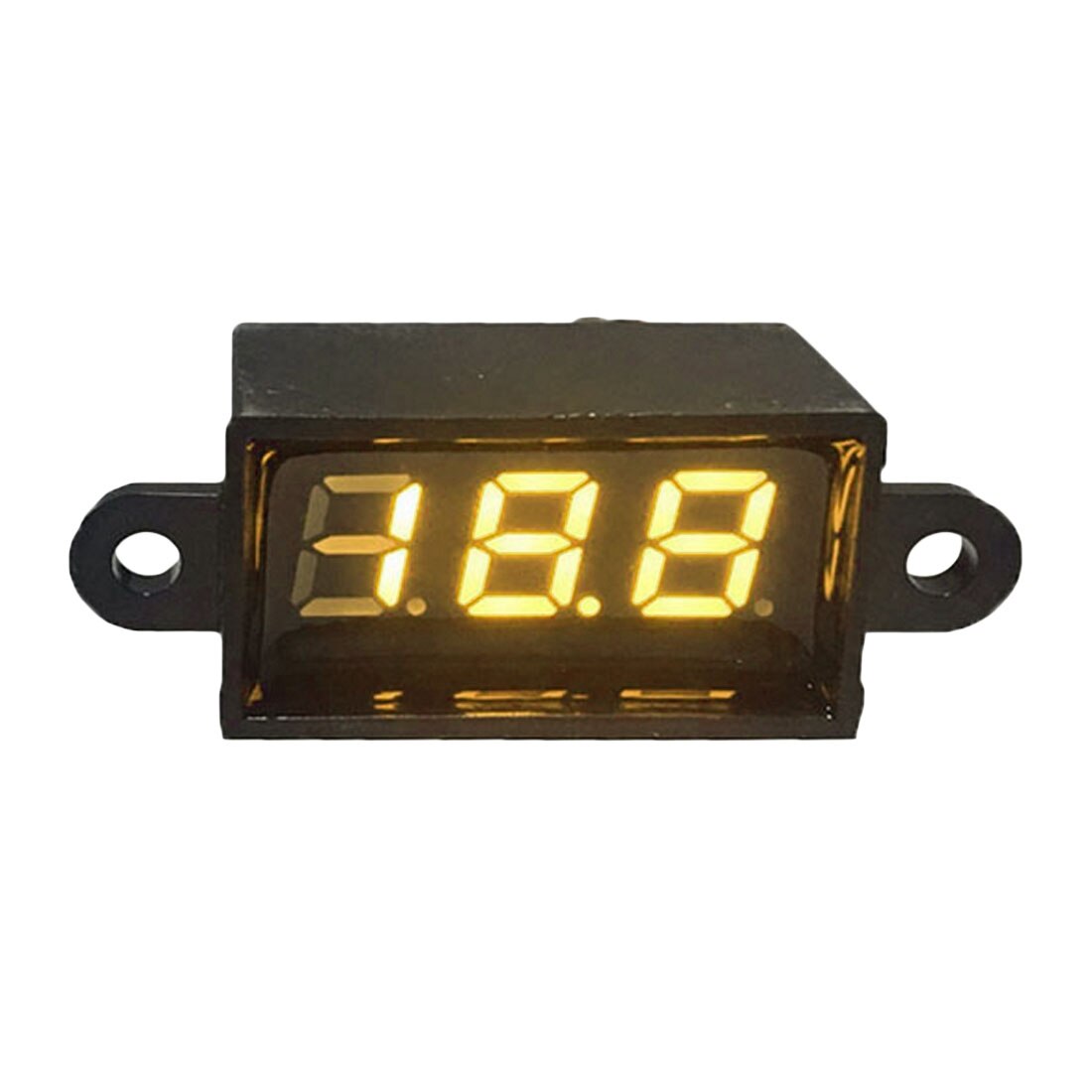 Waterdicht 0.28 Dc 3.5-30V Mini Digitale Led Voltmeter Volt Meter 12V Auto Moto Range Dc 3.50-30.0V Auto Elektrische Spanning Ampèremeter: LED Yellow 