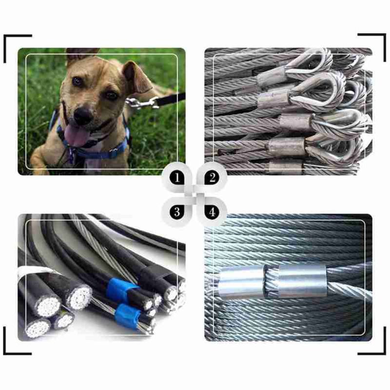 250Pcs 304 Stainless Steel Wire Rope Cable Thimbles Combo and Aluminum Loop 649E