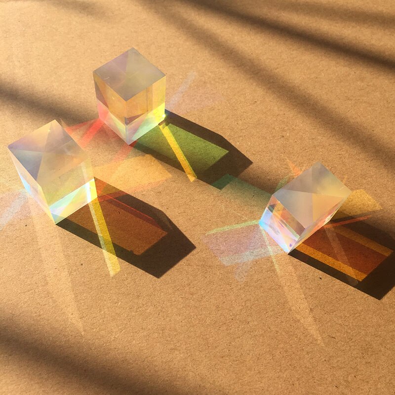 Accesorios para estudio de fotografía DIY cristal Rainbows vidrio óptico magia Fondo foto prisma brillo efecto ligero accesorios decorativos