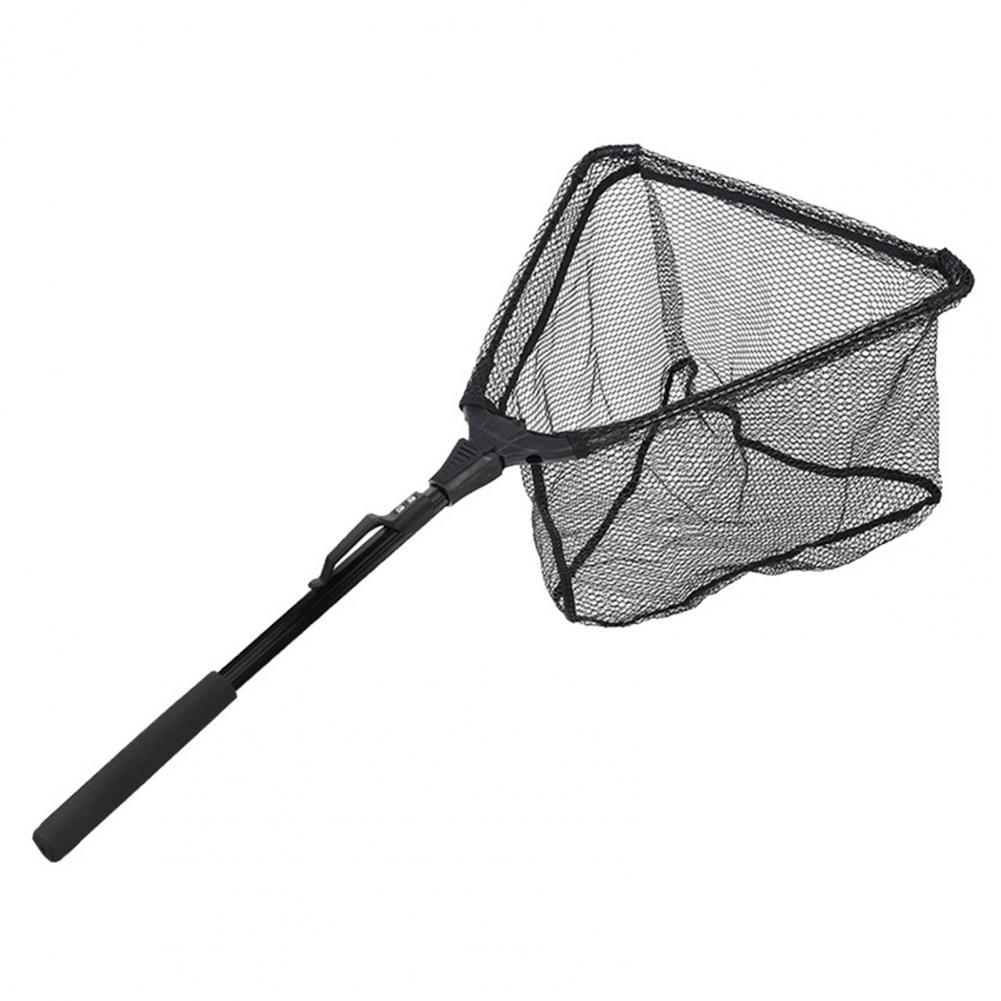 EVA Durable Useful Durable Folding Fishing Net Black Scoop Net Quick Dry for Angling:  M