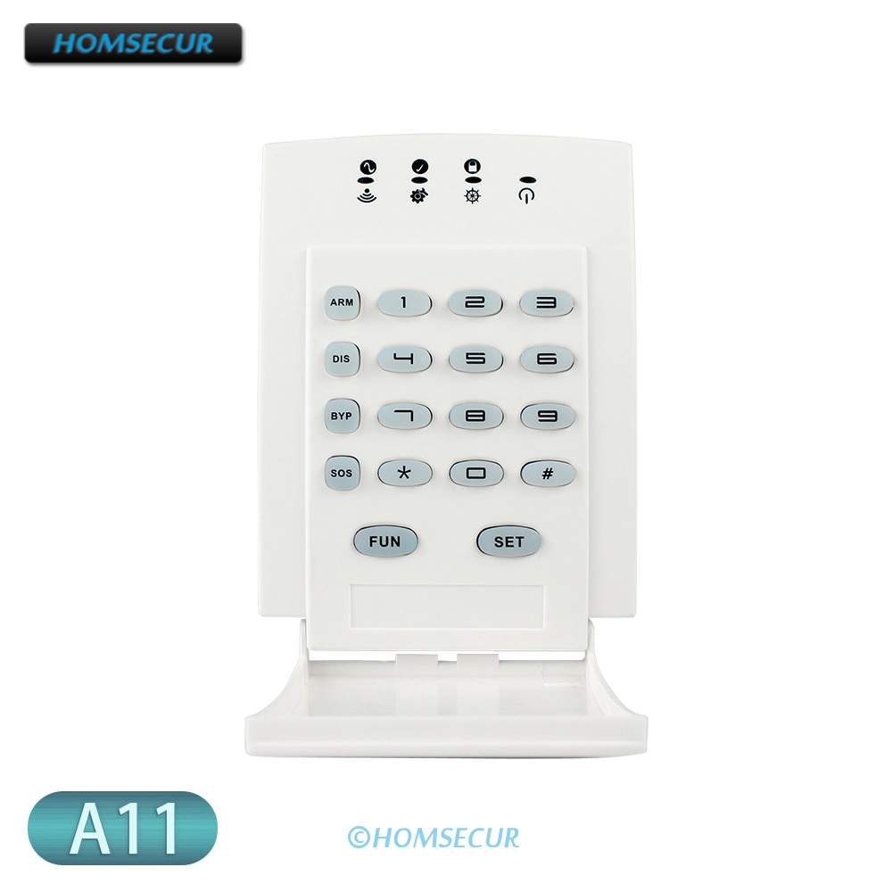 HOMSECUR A11 Wireless Password Keypad Remote Control Keypad For Home Alarm System 433MHz