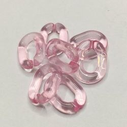 60 uds. Eslabones de cadena acrílicos accesorios de encanto DIY para hacer joyas 15*20mm: 2