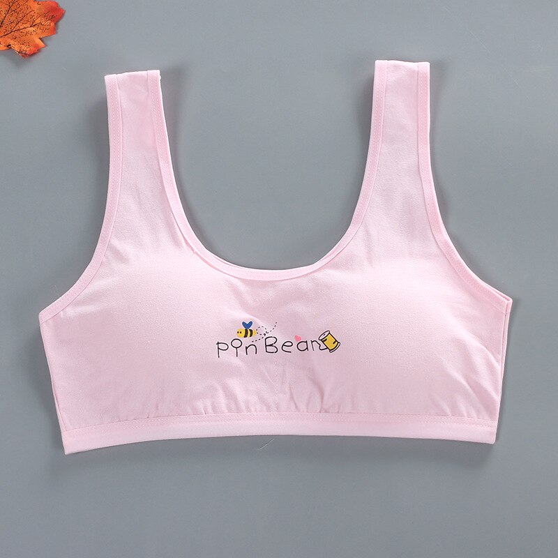 Meisjes Brasserie Ondergoed Katoen Kinderen Beha Dot Adolescente Meisjes Training Bras Ademend Tiener Meisje Tops Crop: 3