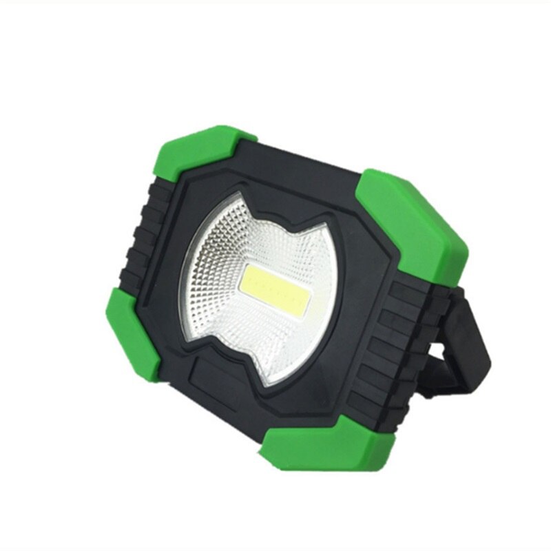 Linterna portátil multifuncional OUTELA, lámpara Solar COB súper brillante para tienda de trabajo, luz de carga USB, luz LED de Camping: A solar green