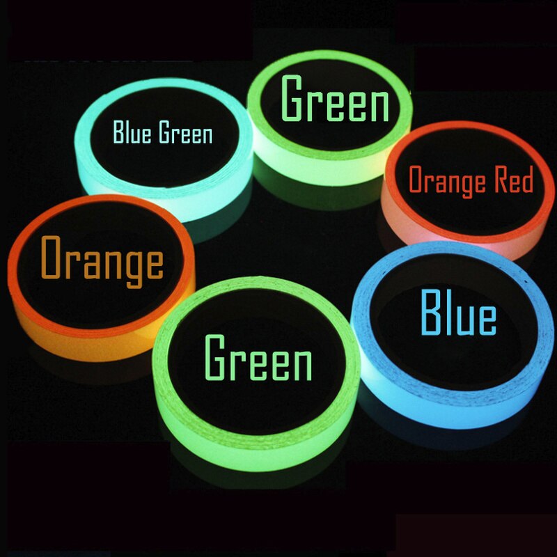 1Pcs Lichtgevende Tape Tl Night Zelfklevende Glow In Dark Veiligheid Film Sticker Veiligheid Podium Decor Thuis decoratie