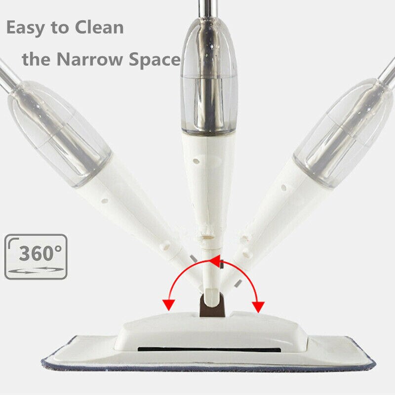 Rotatable Water Spray Mop Sweeper Wet Dry Use Easy Cleaning Flat Mop for Floor FAS6