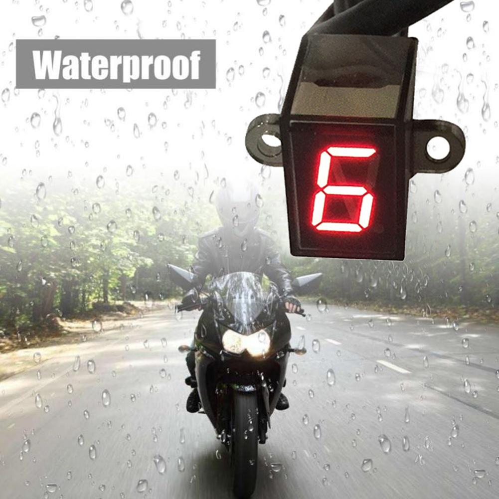 12v universal motorcykel digital led gear indikator skift sensor display motorcykel tilbehør