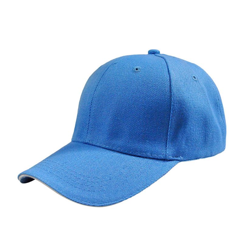 Tennis Cap Sports Baseball Cap Brim Hook Sunscreen Breathable Cap Loop Fastener Cotton Hat Adult Sportswear Accessories *: LIGHT BLUE