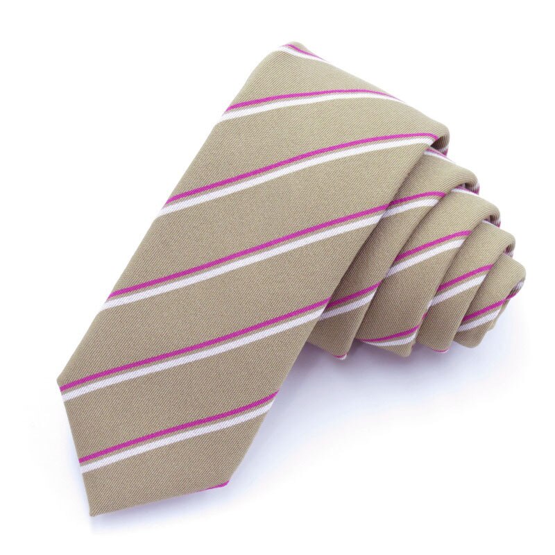 Striped 6cm Tie Men's Skinny Tie Wedding Ties Narrow Necktie For Men Business Necktie Man Clothing Shirt Accessories Gravatas